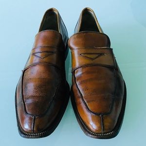 Bottino Brown Leather Dress Shoes Size 11